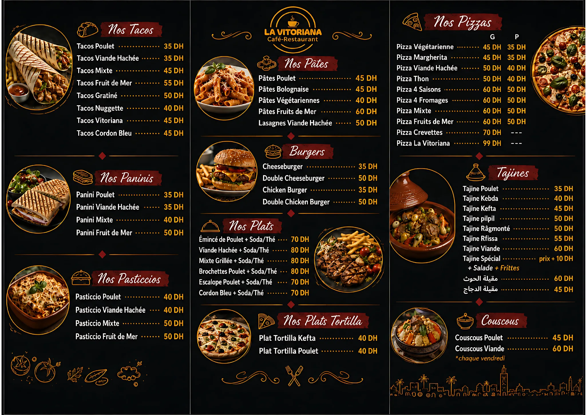 Menu original La Vitoriana page 2